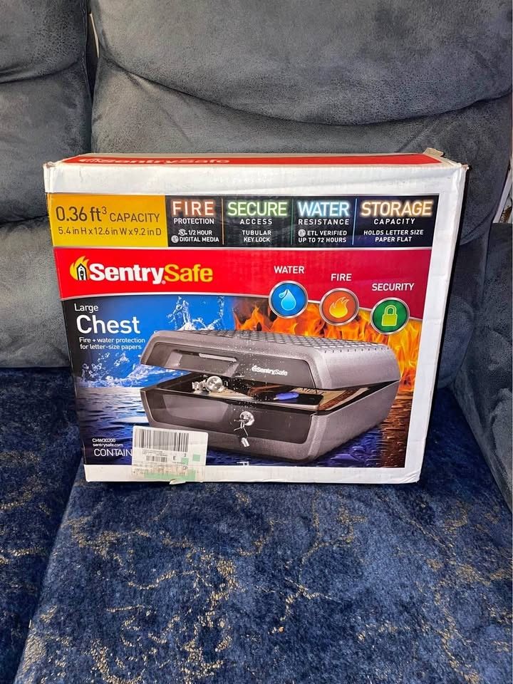 SentrySafe Fire-Resistant and Water-Resistant Box Safe