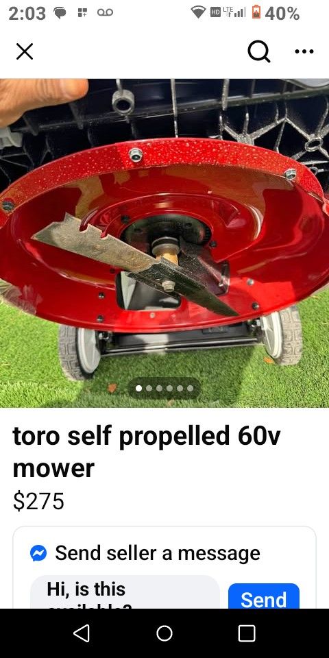 Toro Flex Force 60 Volt 21 " Self Propelled MowerFle
