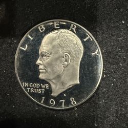 1978 S Gem Proof Eisenhower Dollar With A Extreme Cameo 17