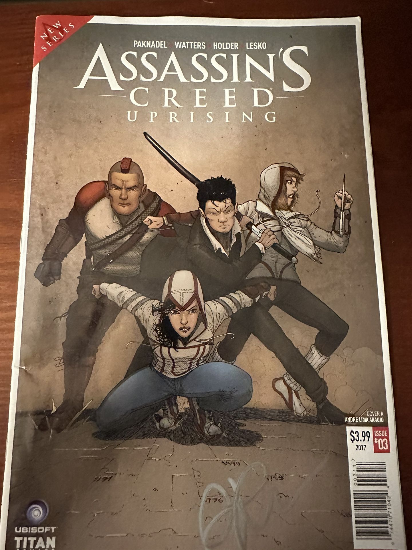 Assassins Creed Uprising signed Comic 