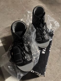 Wakeboard Bindings Black Lace-Up