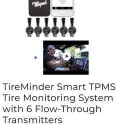 TireMinder Smart TPMS with 4 Transmitters for RVs, MotorHomes, 5th Wheels, Motor Coaches and Trailers