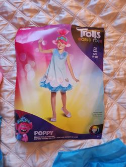 Little Girls Troll Costume