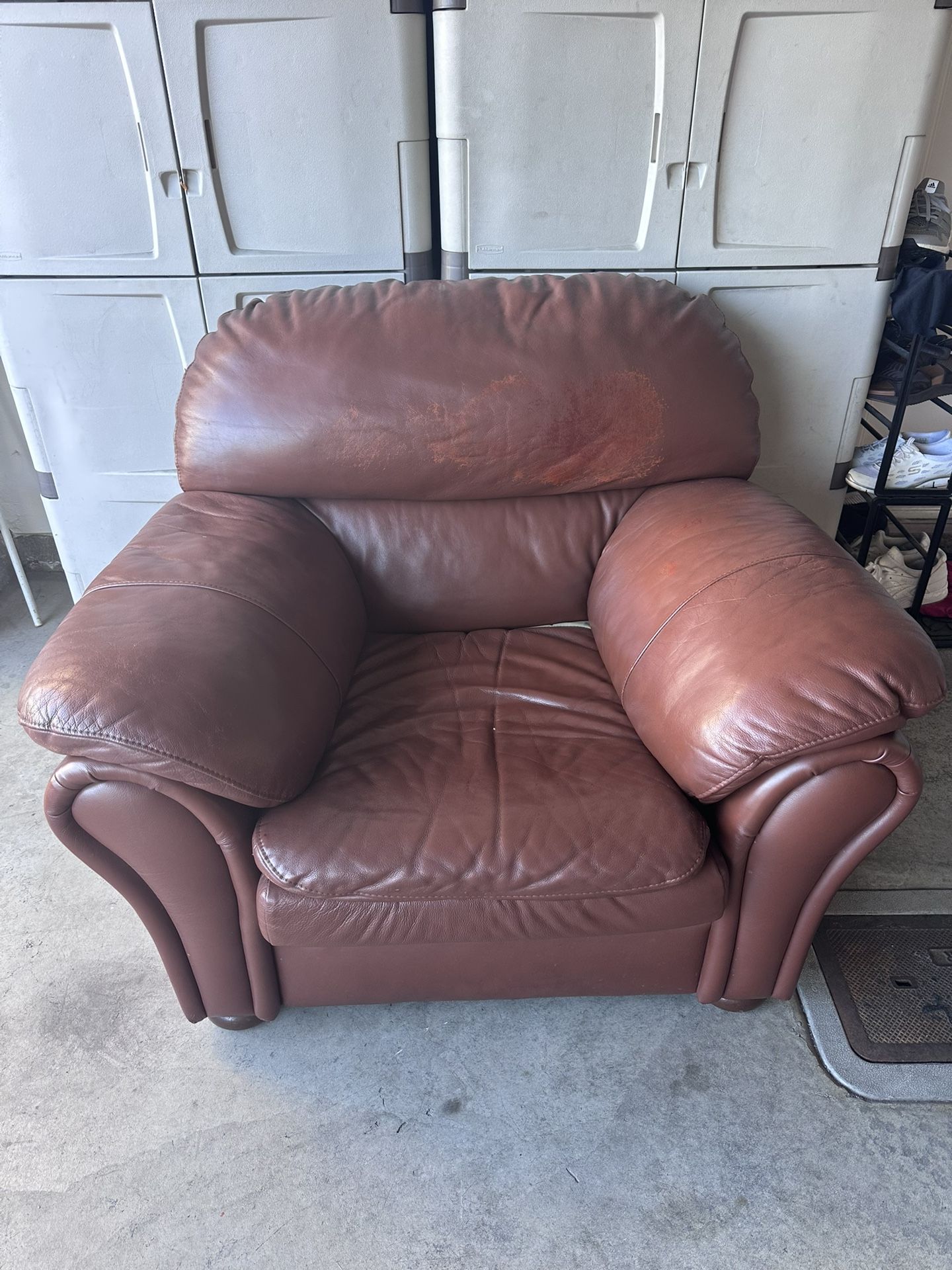 4pc Couch Living Room Set $450 100% Leather