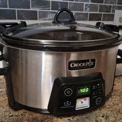 CROCK-POT 6-QUART COOK & CARRY DIGITAL SLOW COOKER - GOOD WORKING CONDITION 