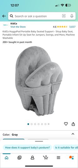 KidCo HuggaPod Portable Baby Seated Support