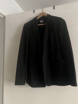 DkNY Women Blaser Black Size 4