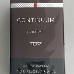 TUMI Continuum [12:00 GMT ] Eau De Parfum mini splash 0.25 / .25oz 7.5ml Sealed