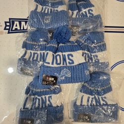 7 DETROIT LIONS-NEW ERA HATS......
