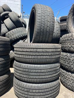 285/45/R20 marca CONTINENTAL las 4 llantas usadas instaladas y balanceadas