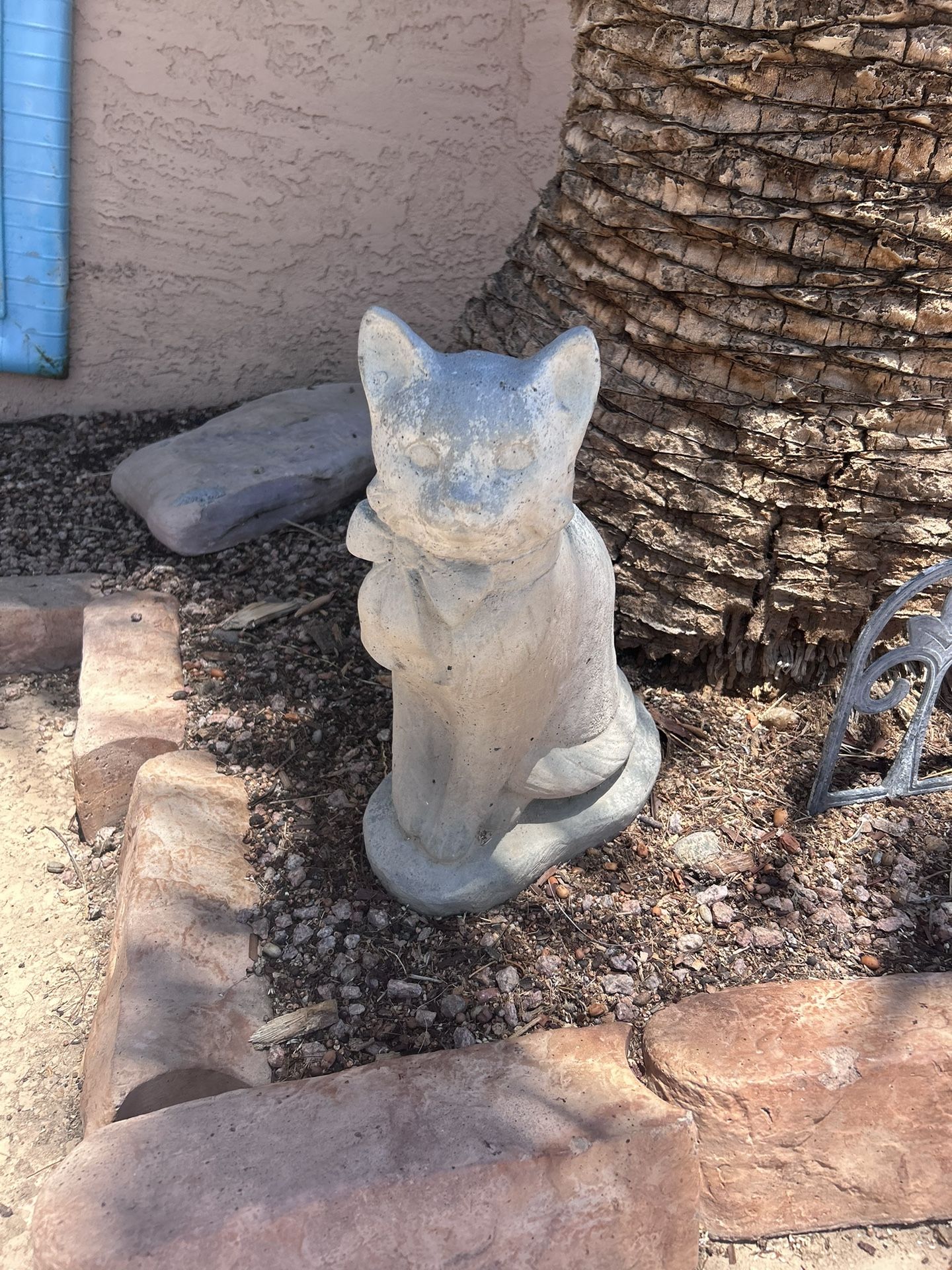 Cement Cat Statue