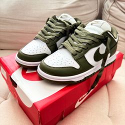 Nike Dunk Low Olive Green Sneakers Women's size 6