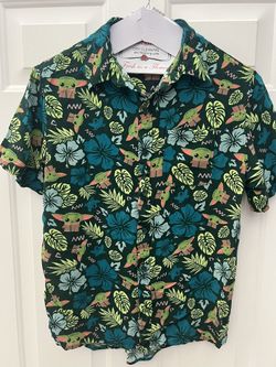 Disney Star Wars Grogu Button Shirt
