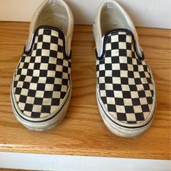 Vans Black And White Checkered Sneakers Mens Size 7