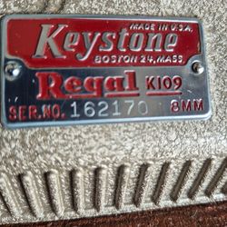 Regal k109 Keystone 8mm projector
