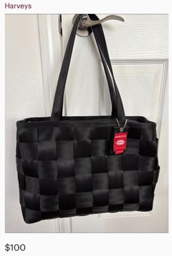 Large black Harvey’s tote