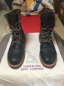 “Smugglers Notch” Cap Toe Boots - 8 Inch | Timberland Boot Company | Black | 12 M