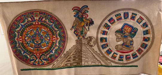Mexican Calendar Leather artwork