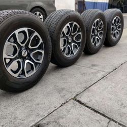 Ford  F150 2020 Wheels 6 Lugs 18 Inches And Tires $550 Set Of Four 