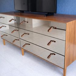 Mid-Century Modern Mirrored Dresser