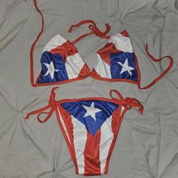 Puerto Rican Flag Bikini 