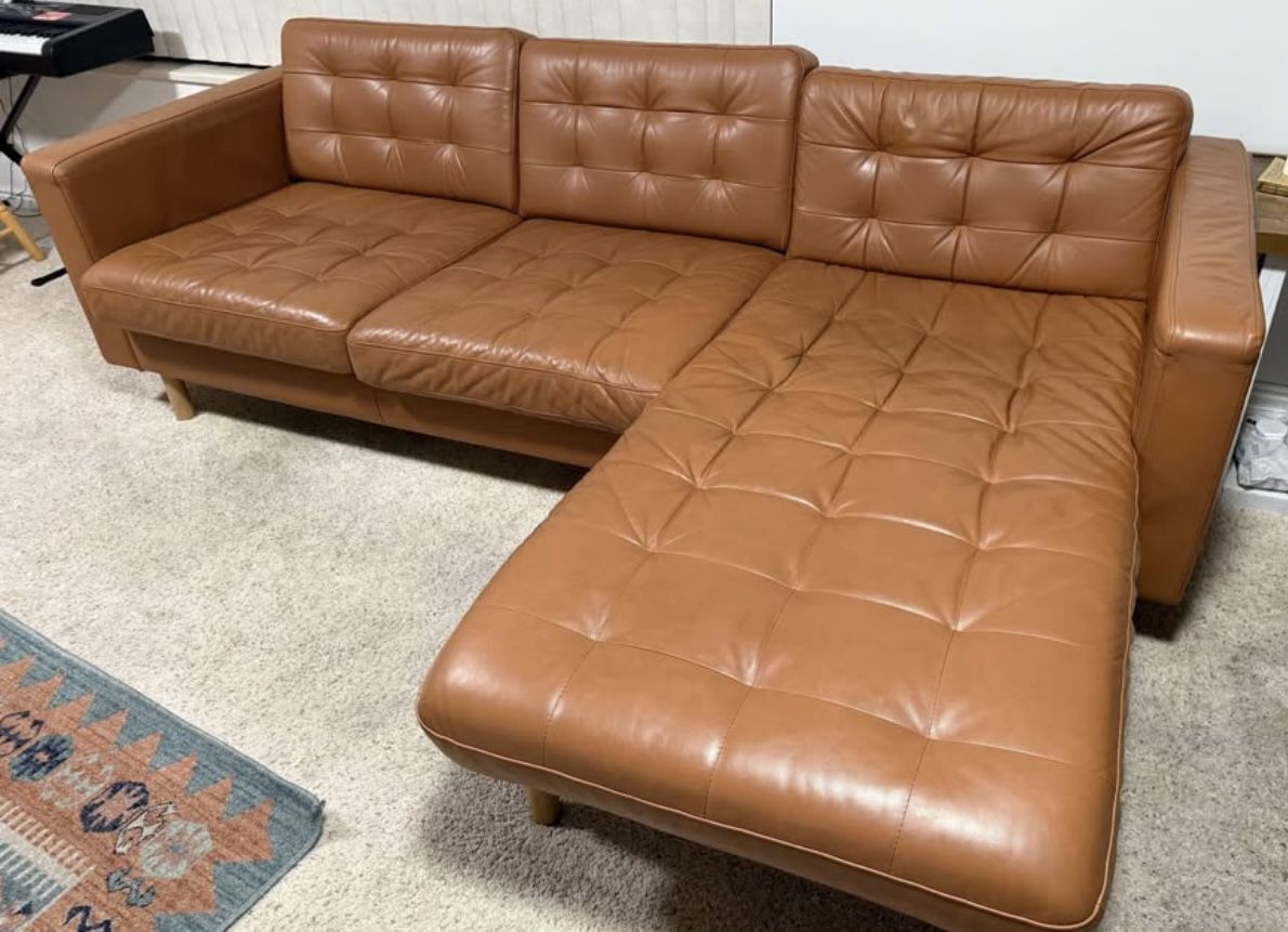 Morabo Golden Brown Sectional 3 Seater And 2 Seater Sofa