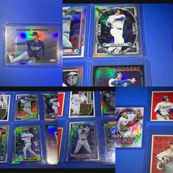 Shohei Ohtani refractor and Cracker Jack cards $25 each!! Topps chrome pitching $30