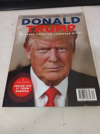 2 collectable trump magazines-mint condition- 1 from 2016 & 2024