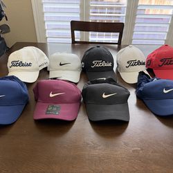 Titleist and Nike - One Size - 9 Golf Hats - $100