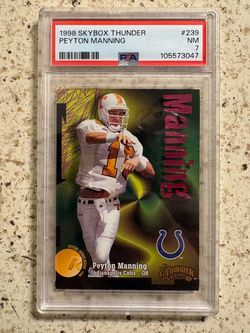 1998 Skybox Thunder Peyton Manning Rookie Card PSA 7