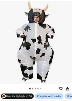 Inflatable Cow Halloween Costume