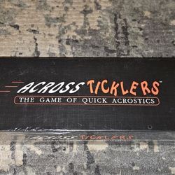 Across Ticklers - The Game of Quick Acrostics (1991) Brand New & Factory Sealed!