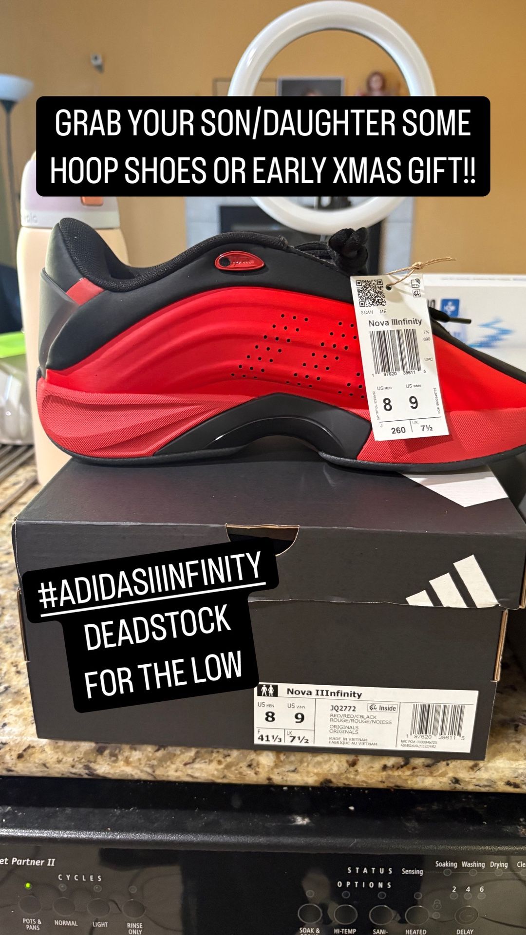 ADIDAS IIINFINITY DEADSTOCK SIZE 8