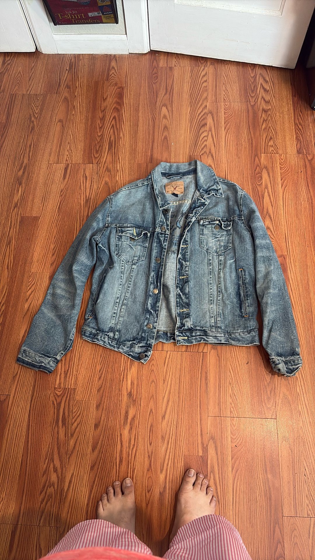 Large Denim American Eagle Jacket