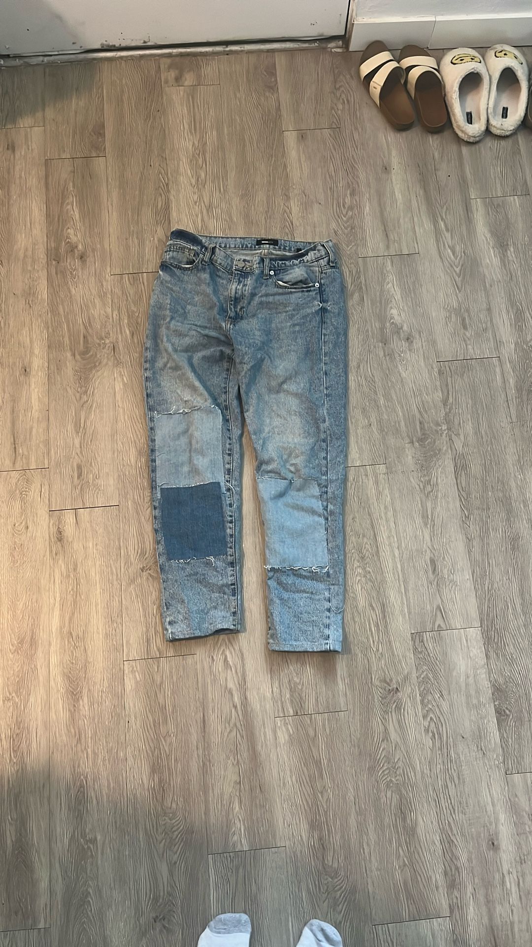 Men’s Fashion Nova Patched Jeans