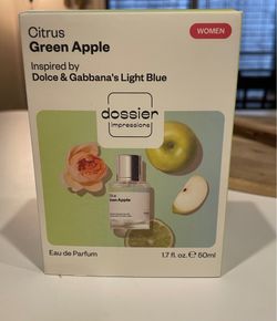Dossier Citrus Green Apple Inspired By Dolce & Gabbana’s Light Blue For Women’s Perfume 1.7Oz - 50Ml