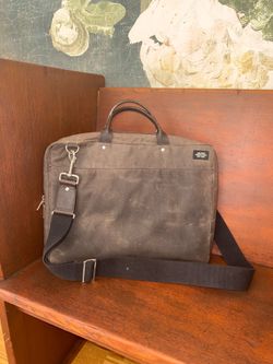 Jack Spade Waxed Canvas Briefcase / Messenger Bag