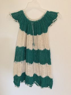 3-4 crochet handmade baby girl dress NEW