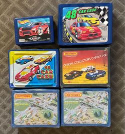 Lot of 6 Die-Cast Car Carry Cases