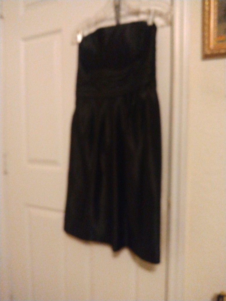 Bill Levkoff Black Strapless Formal Bridesmaid, Prom Dress  , Black Size:10