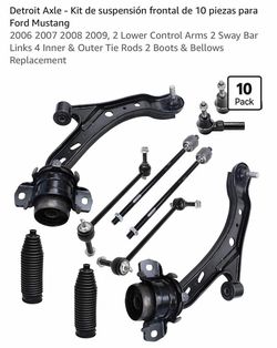 Kit de suspensión frontal 10 piezas - Ford Mustang 2006-2009 (Detroit Axle)