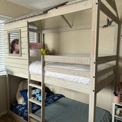 Bunk Bed With Mattresses (like New)