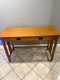 wooden desk