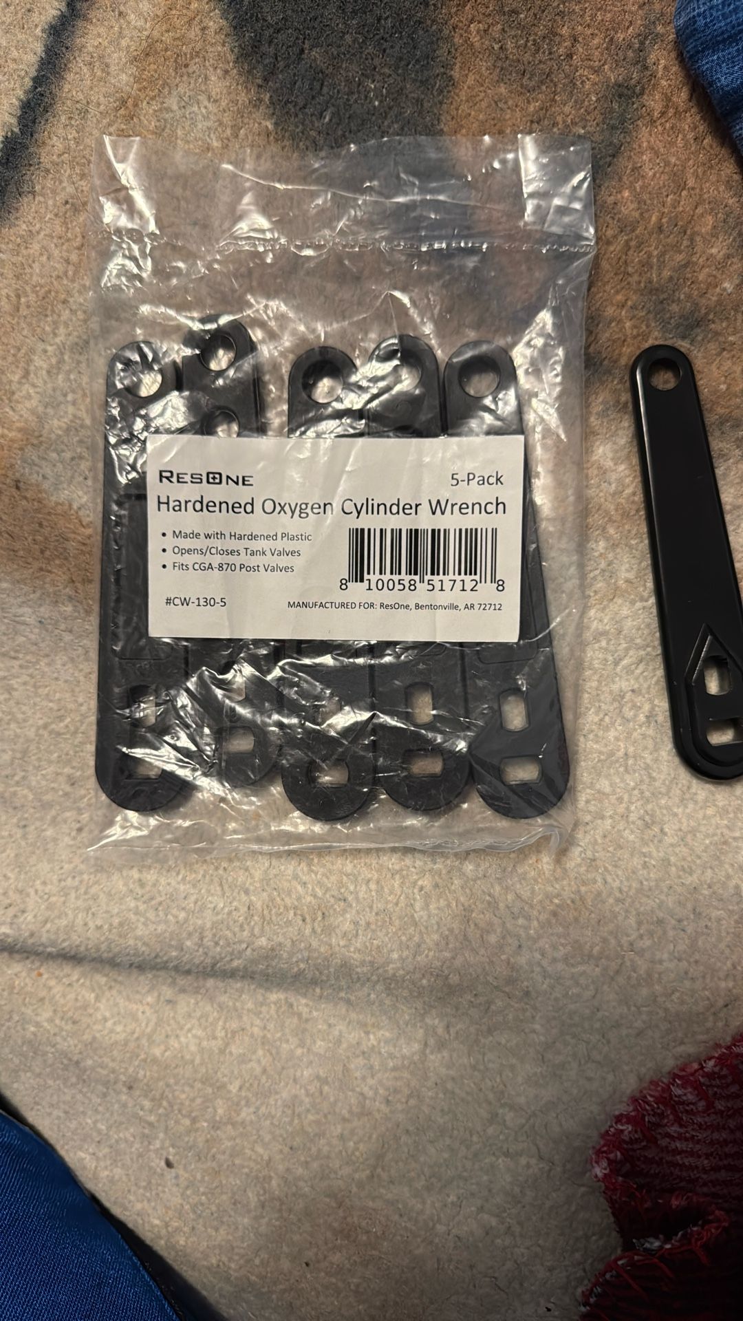 Oxygen Cylinder Wrench