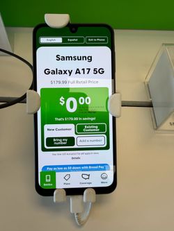 Get the Samsung A17 for free when switching!