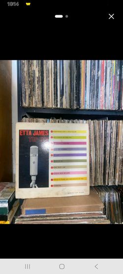 Etta James Etta James Top Ten (LP, Comp, Mono)
Media: Good (G) 
Sleeve: Poor (P)

Comments: Plays great with pops through out. Jacket has split in hal
