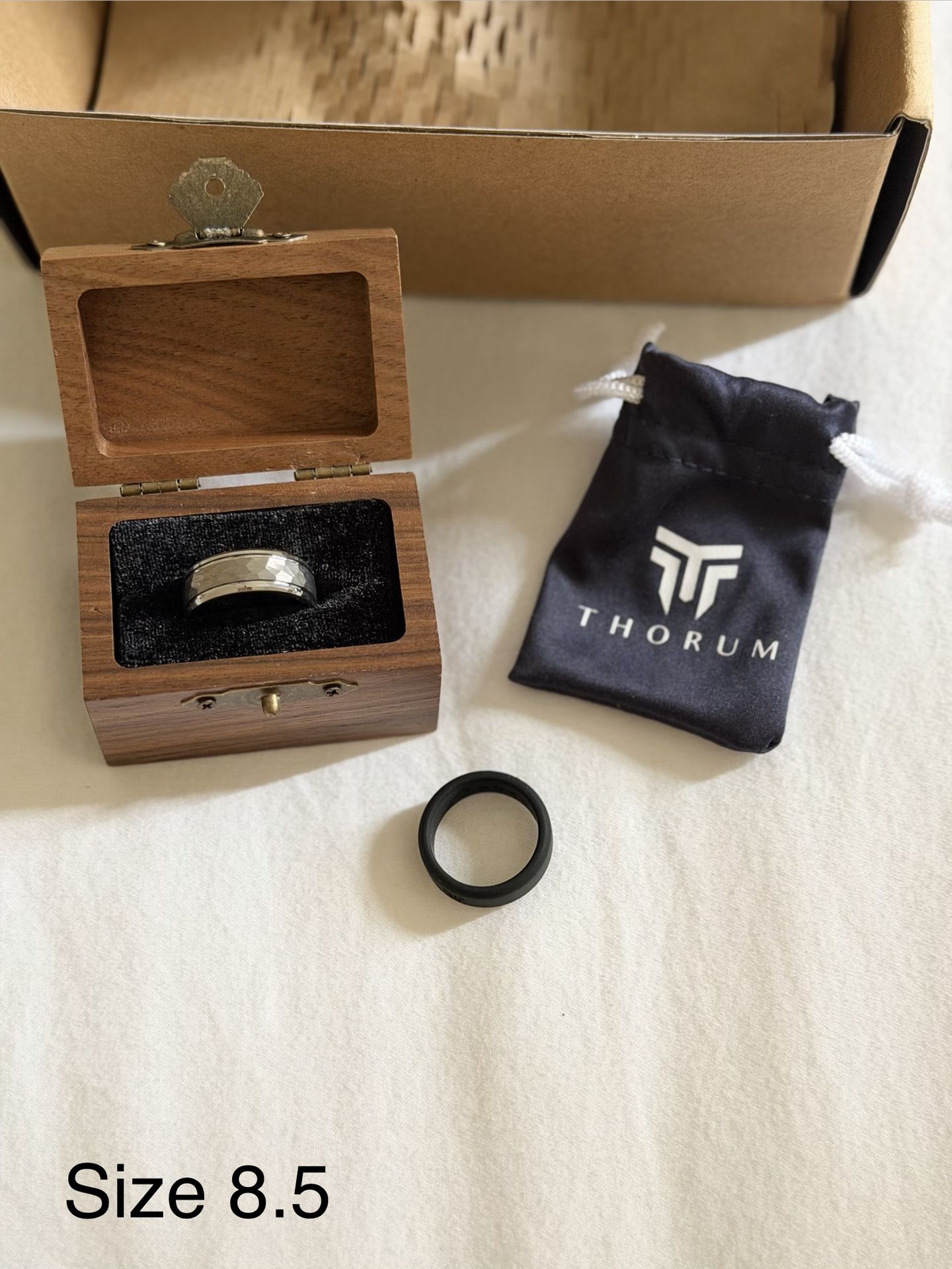 Men’s Tungsten Wedding Band Size 9 & 8.5