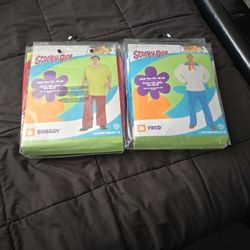 Brand New Scooby-Doo Fred And Shaggy 2XL Costumes Halloween