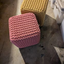 Two Kids Size Ottomans