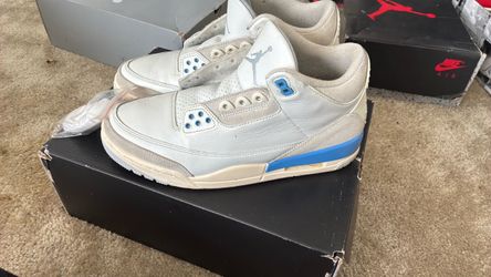 Air Jordan 3 White University Blue